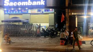 Điều tra vụ cướp tại phòng giao dịch ngân hàng Sacombank ở TPHCM
