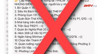 Sở Y tế TP.HCM bác thông tin về các "điểm nóng" dịch Covid-19