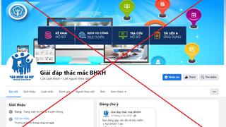 Cảnh báo lừa đảo qua Fanpage giả mạo cơ quan Bảo hiểm xã hội