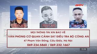 Công an tỉnh Thái Bình truy nã 3 đối tượng