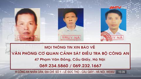 Công an tỉnh Thanh Hóa truy nã 3 đối tượng